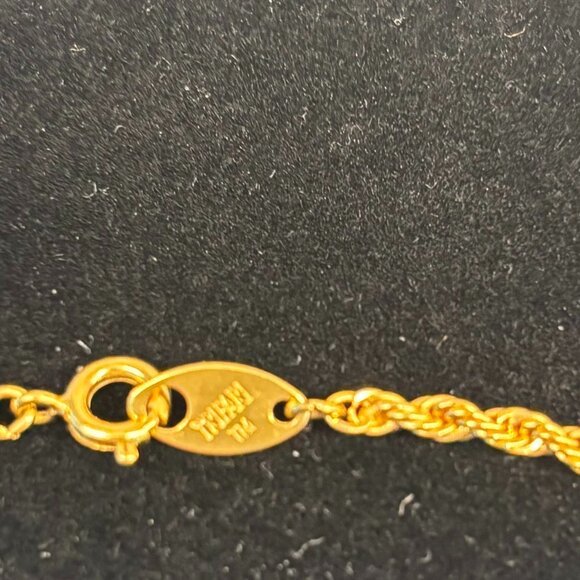 Trifari Chain Necklace - Gold Tone - 19 inches - Picture 2 of 2